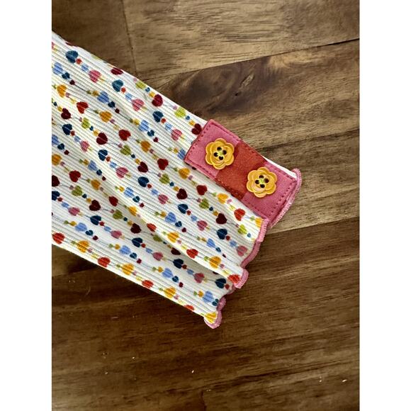 NWT Matilda Jane Heart to Heart Heartstrings Long Sleeve Ribbed Knit Tee Cream 4 - Picture 4 of 8